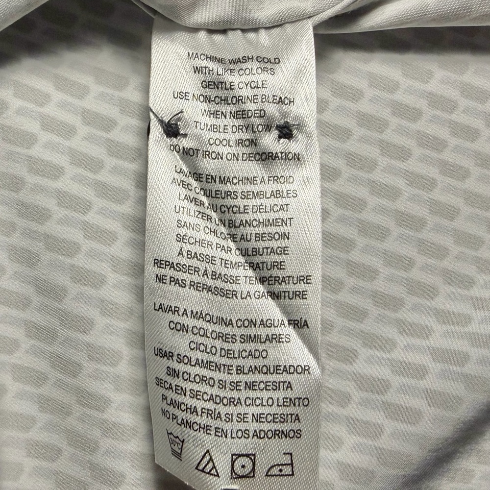 Dkny Black Gray White Geometric Pattern Long Slee… - image 7